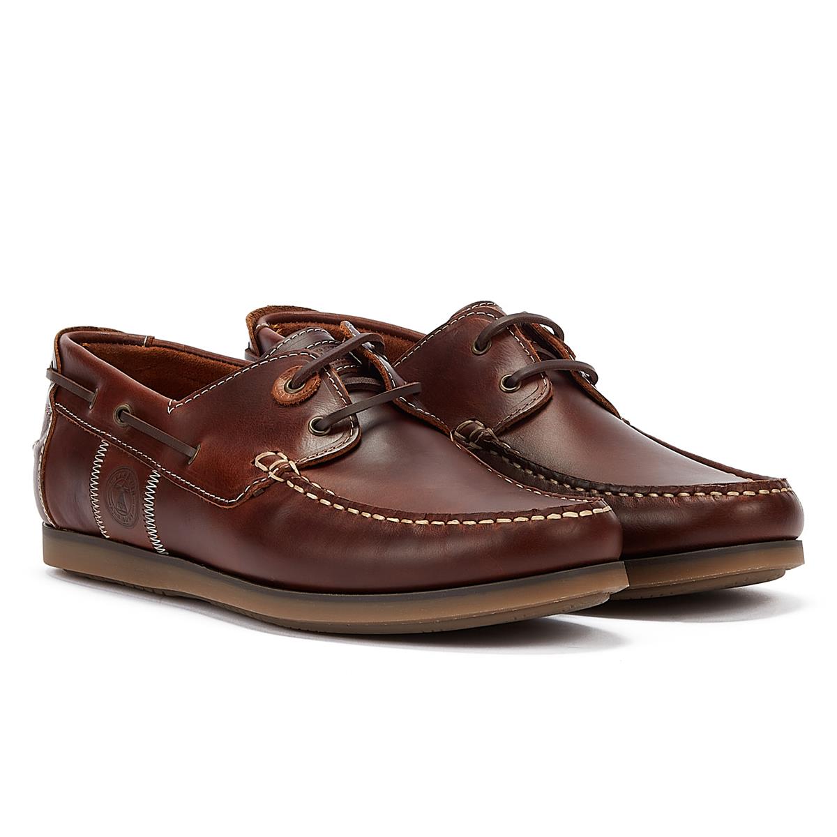 Barbour Wake Bootsschuh Mahagoni Herren Braun Casual