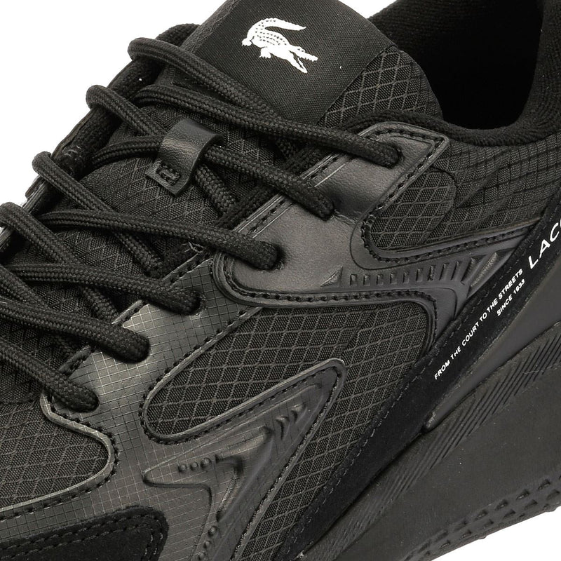 Lacoste L003 Evo Herren Schwarze Turnschuhe