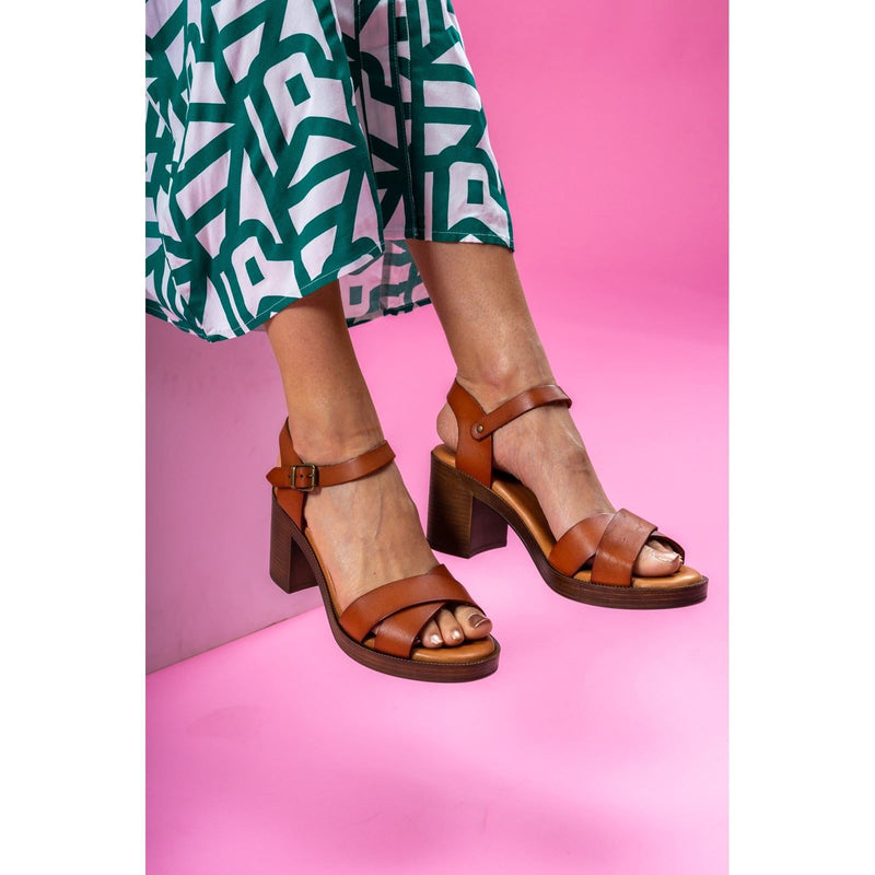 Hush Puppies Georgia Damen Sandalen Aus Leder In Tan