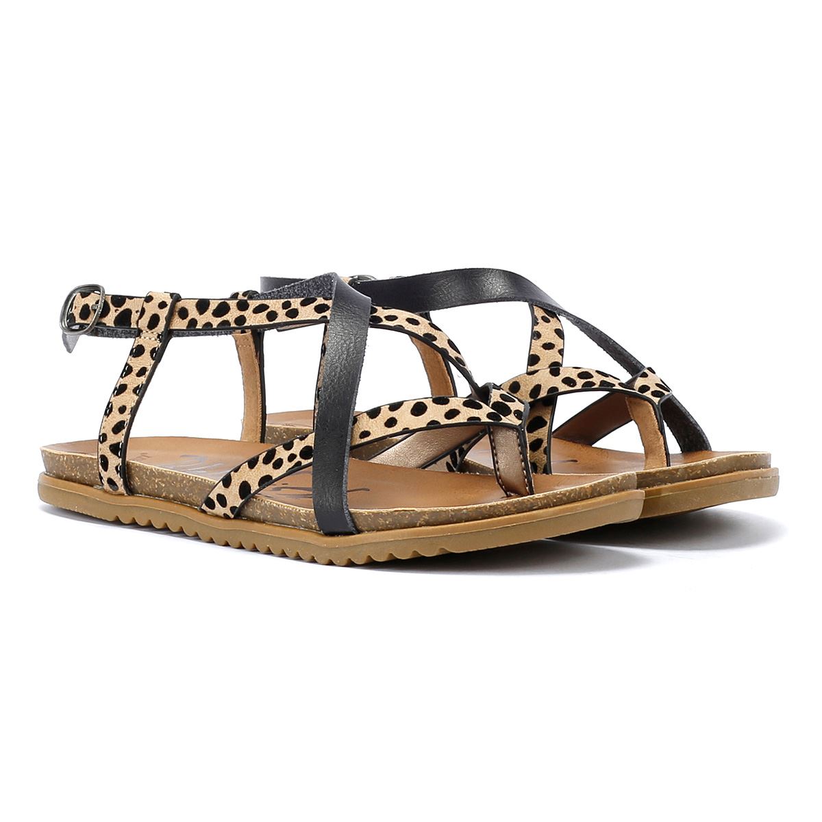 Blowfish Malibu Mirenda Damen Leoparden Sandalen