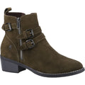 Hush Puppies Jenna Leder Damen Khaki Stiefel