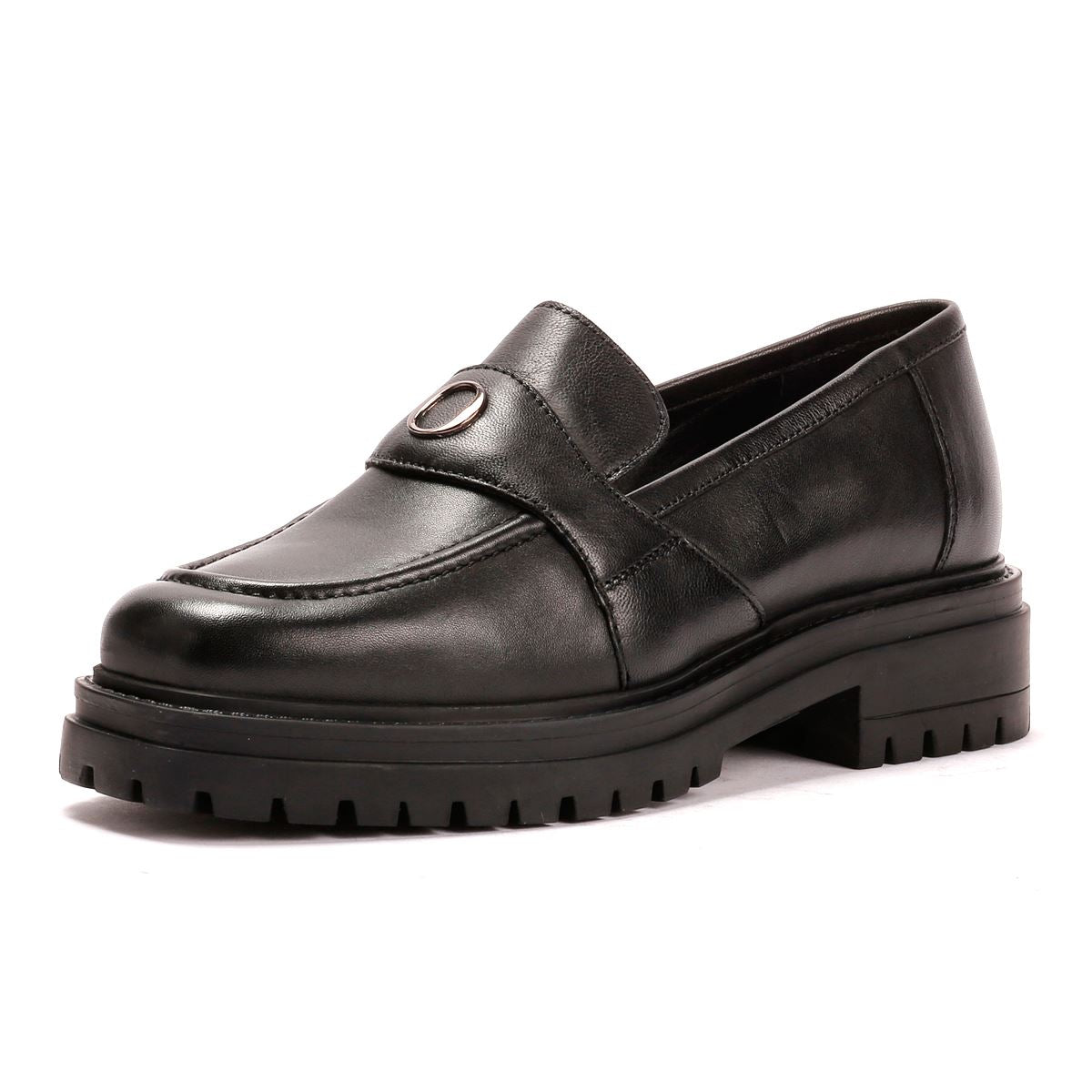 Osprey London The Greenwich Leder Damen Schwarze Loafer