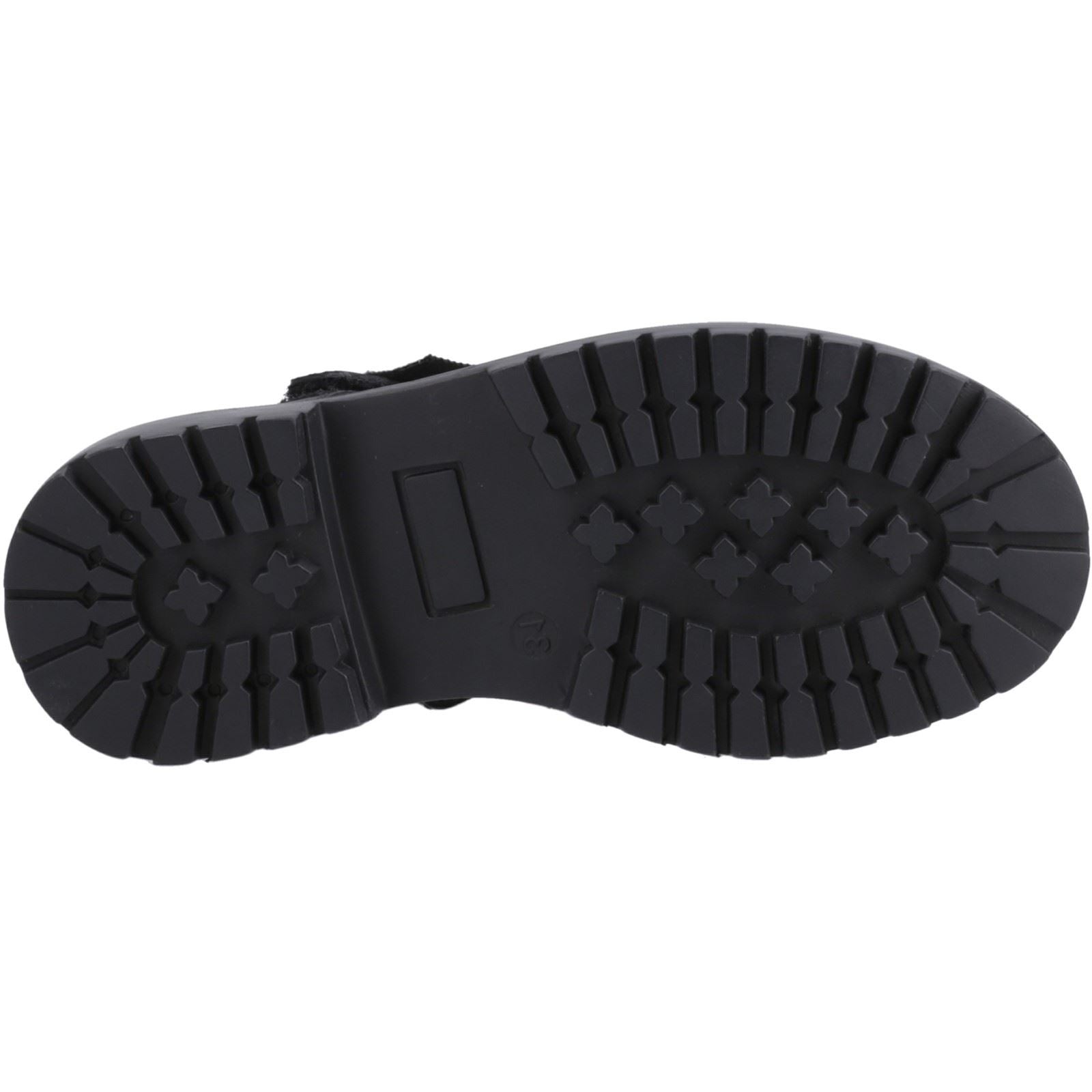 Hush Puppies Astrid Bow Mädchenschuhe Aus Schwarzem Leder