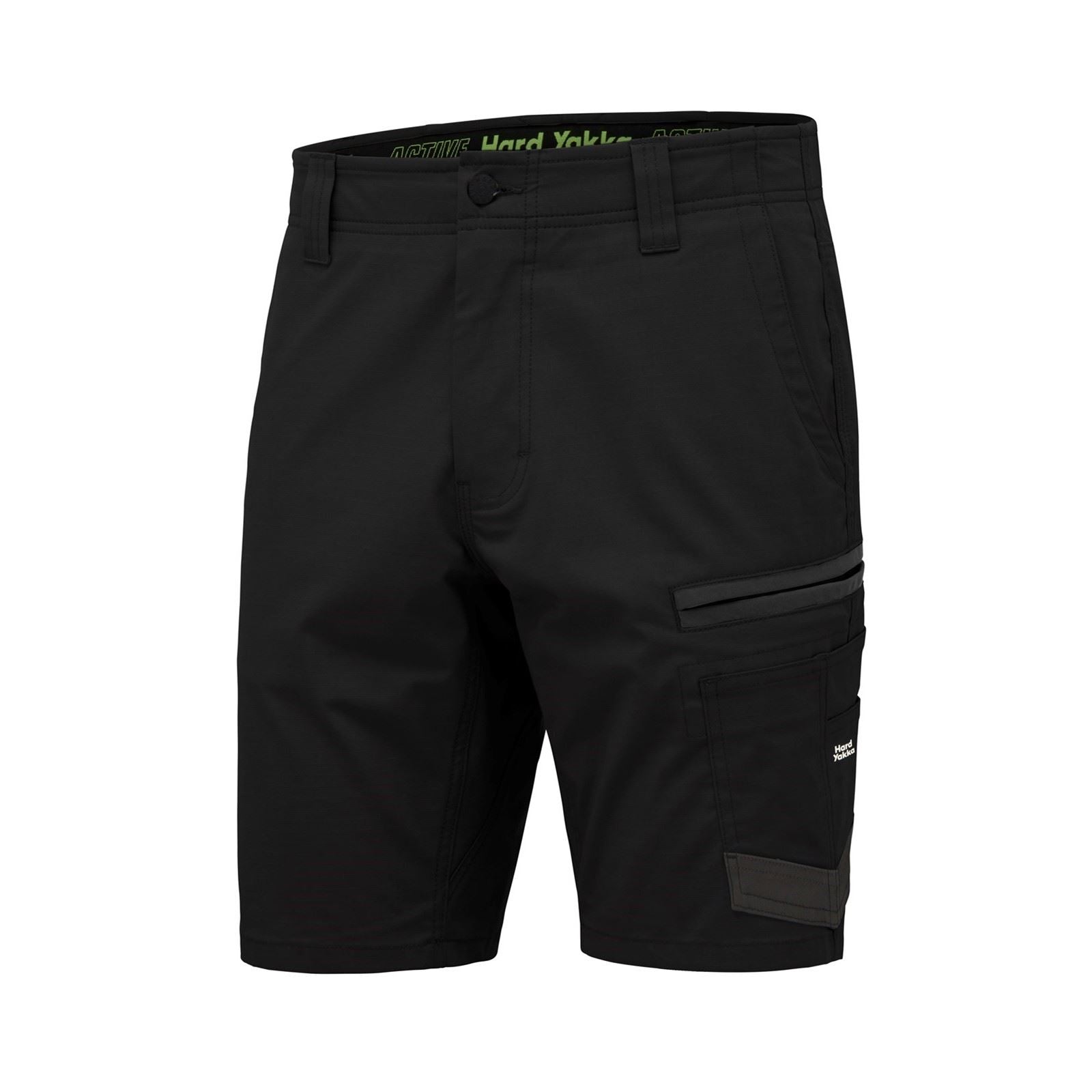 Hard Yakka Raptor Active Baumwoll Männer Schwarze Farbe Knie Lange Shorts