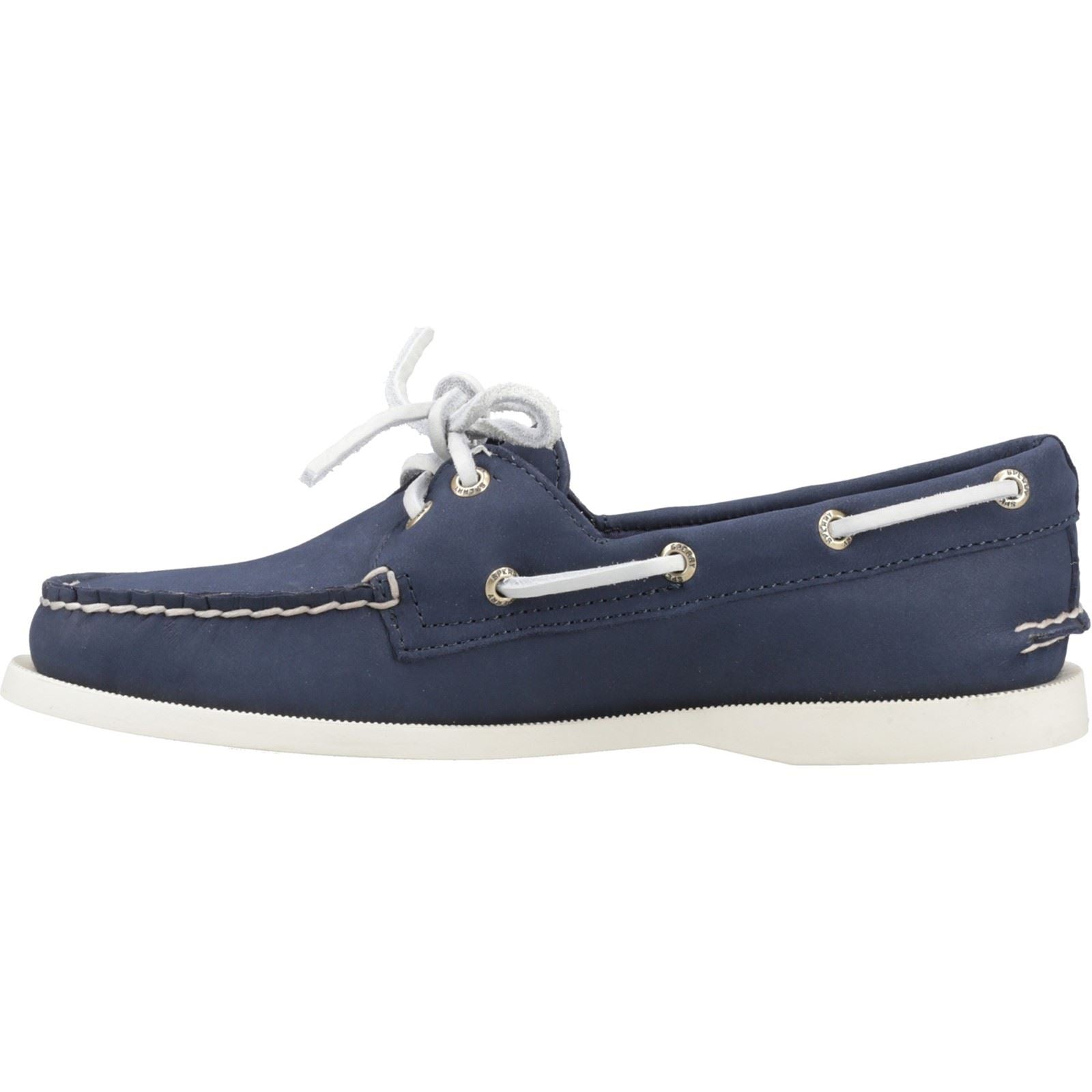 Sperry Authentic 2 Eye Damen Bootsschuhe Aus Leder In Marineblau