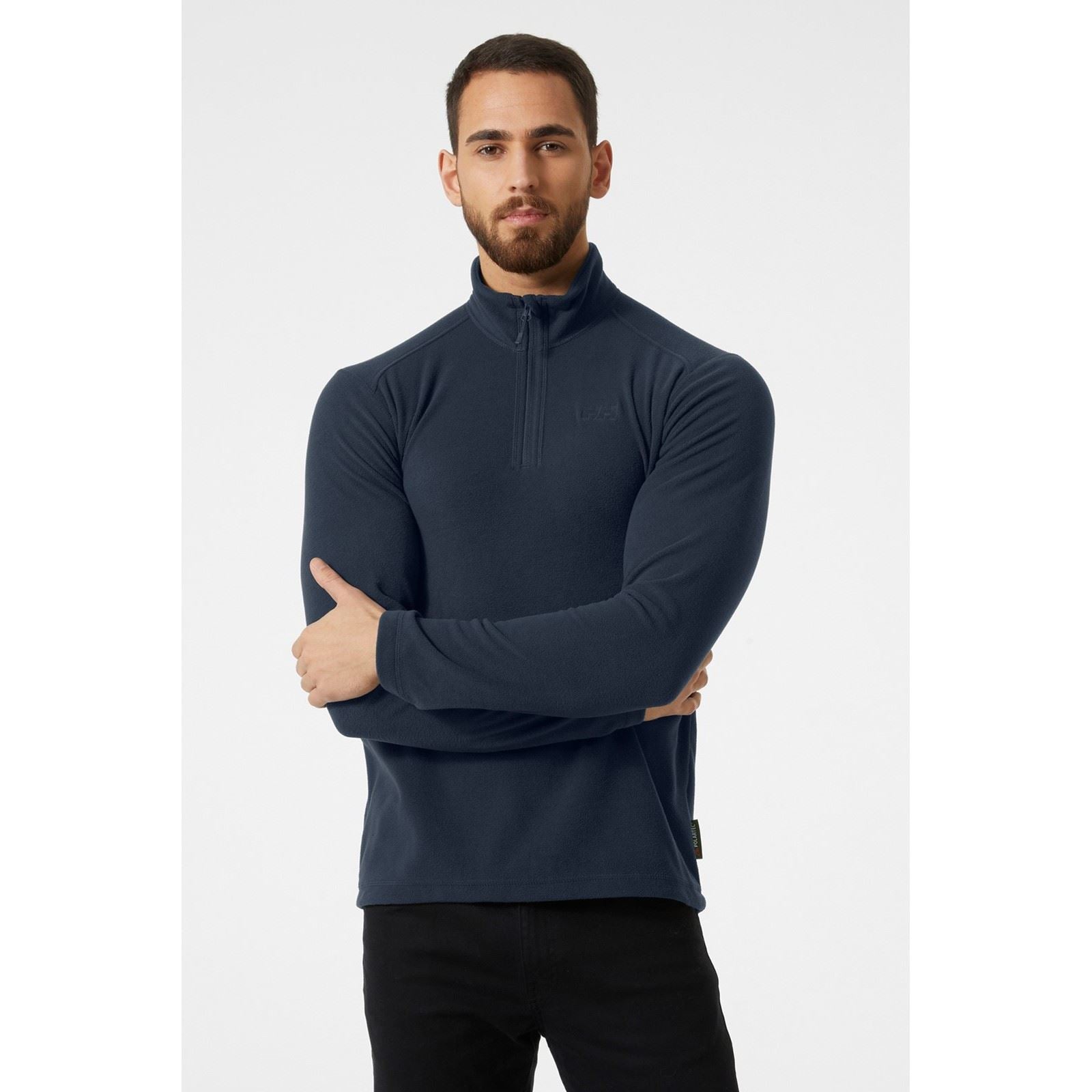 Helly Hansen Sport Daybreaker 1/2 Zip Polyester Herren Blauer Fleece Pullover
