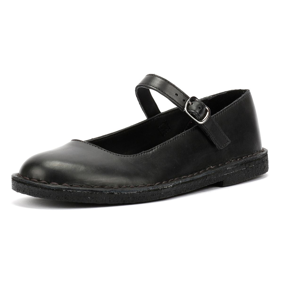 Clarks Originals Desert Jane Lederschuhe Für Damen In Schwarz