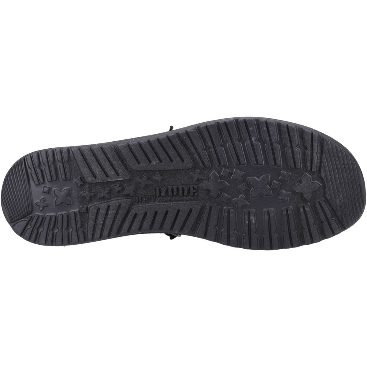 HEYDUDE Wally Canvas 100% Baumwolle Herren Bootsschuhe In Schwarz