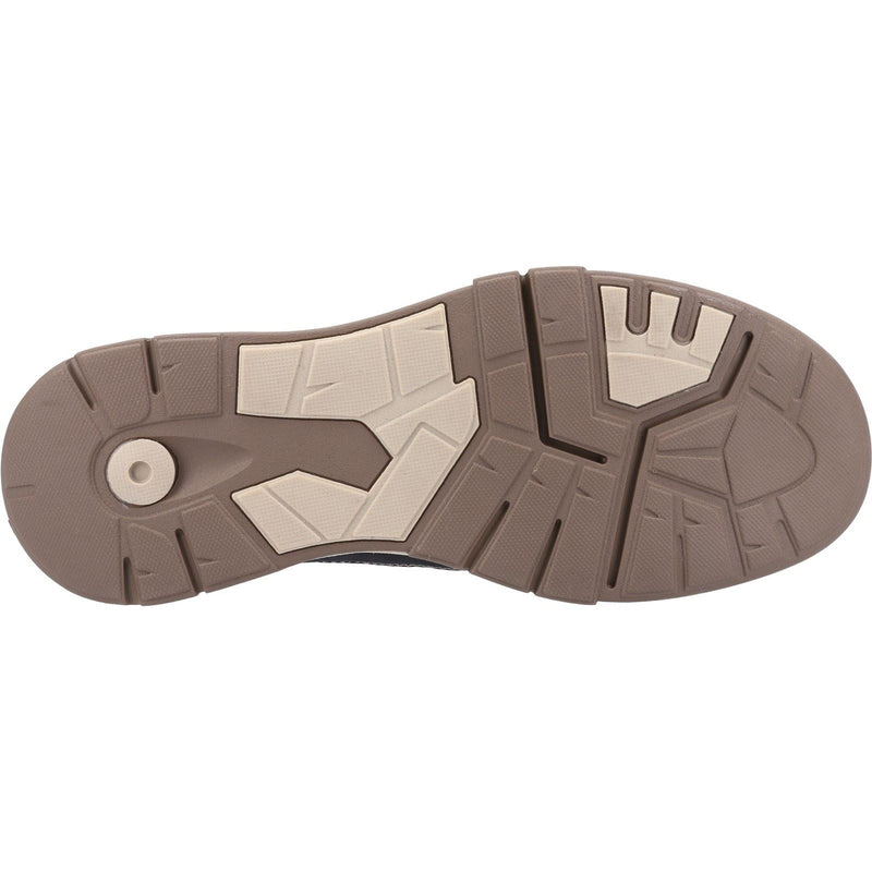 Hush Puppies Finley Leder Herren Dunkelblaue Schnürschuhe