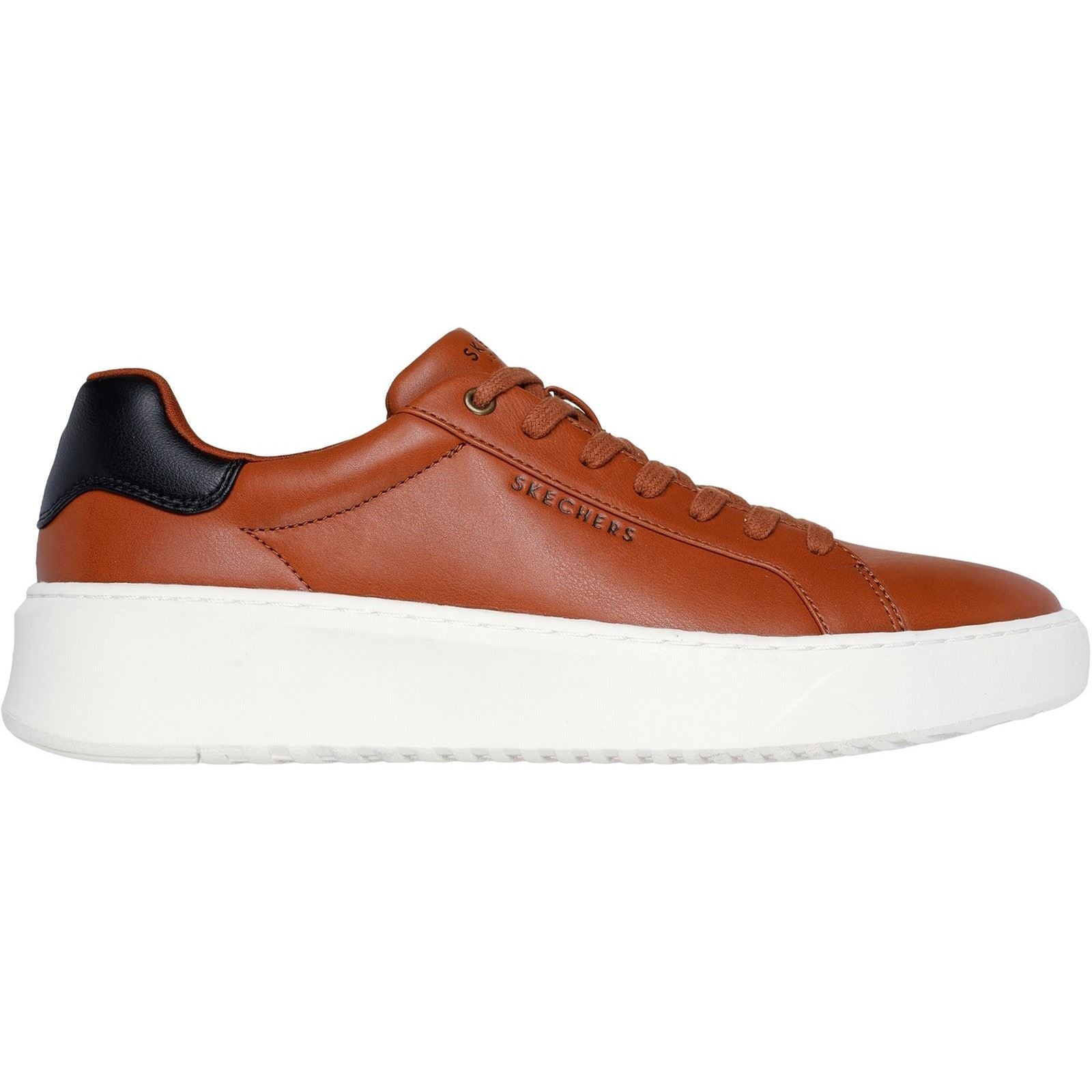 Skechers Court Break Suit Sneaker Synthetik Herren Cognac Sneakers
