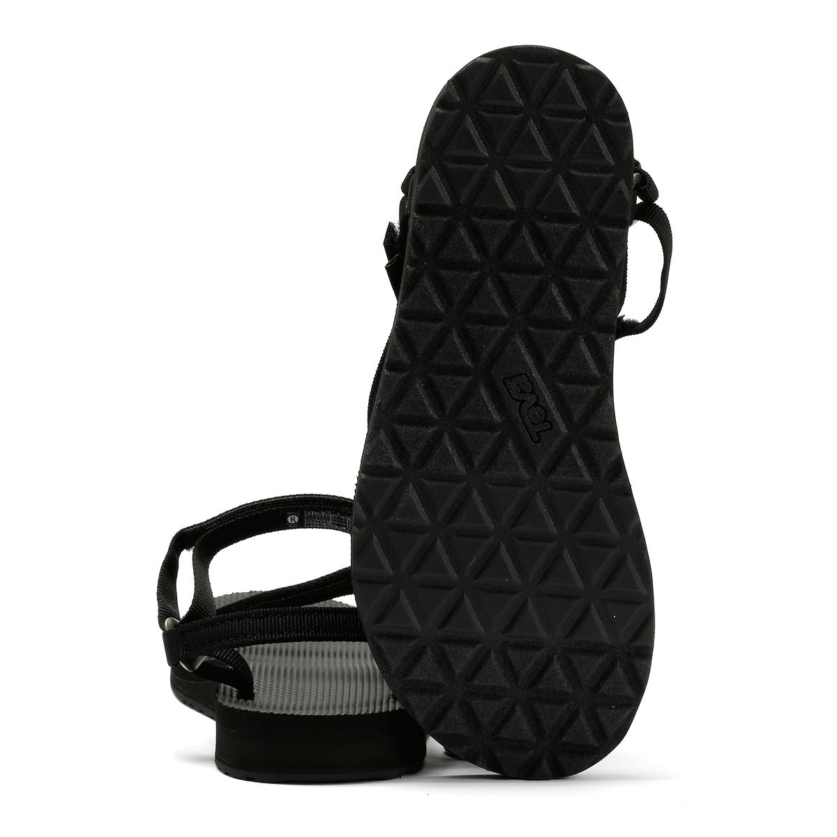 Teva Original Universal Slim Damen Schwarze Sandalen