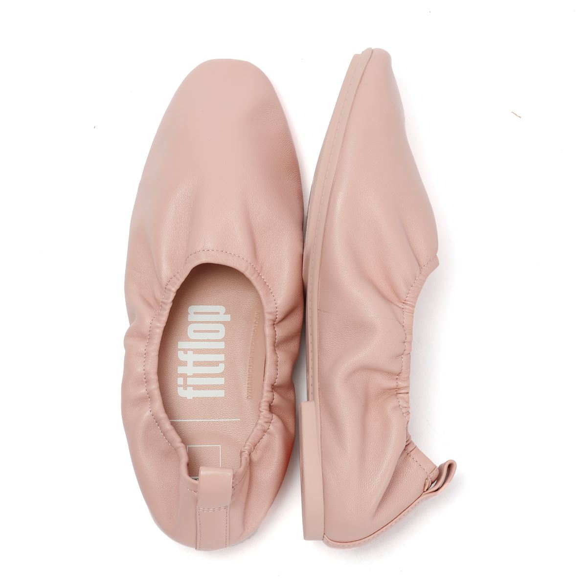 FitFlop X Pantone Delicato Ballerina Leder Damen Rosa Schuhe