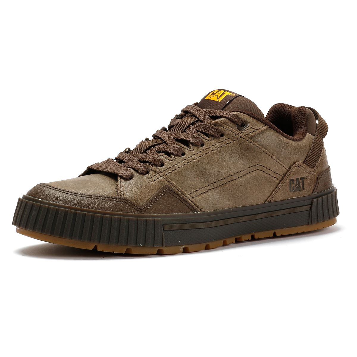 Caterpillar Axiom Waxy Herren Leder Braune Schnürschuhe