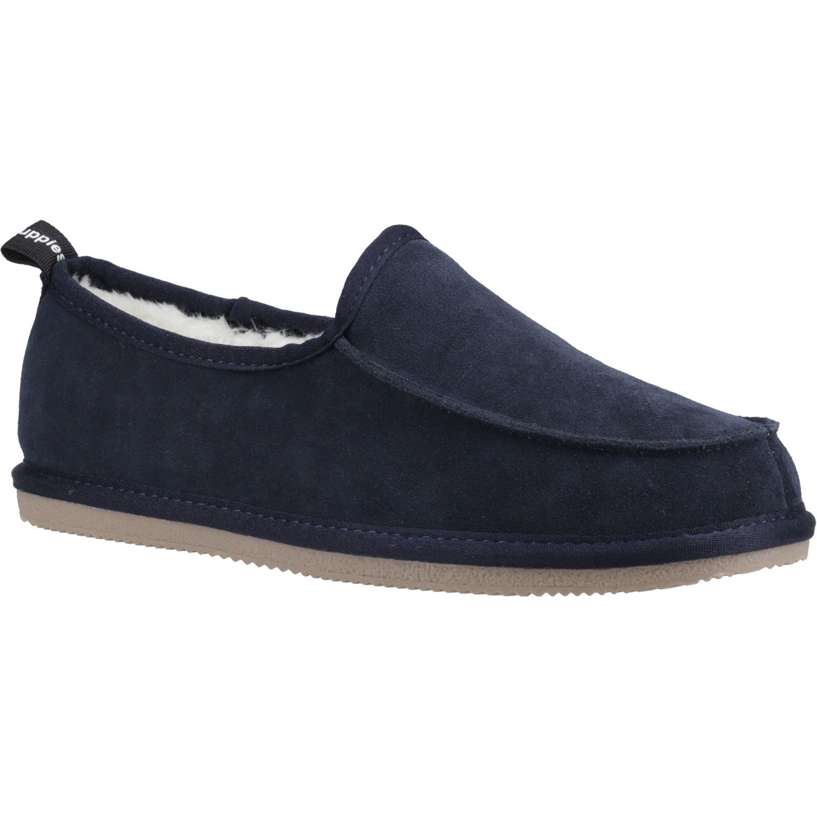 Hush Puppies Charles Wildleder Herren Hausschuhe In Marineblau