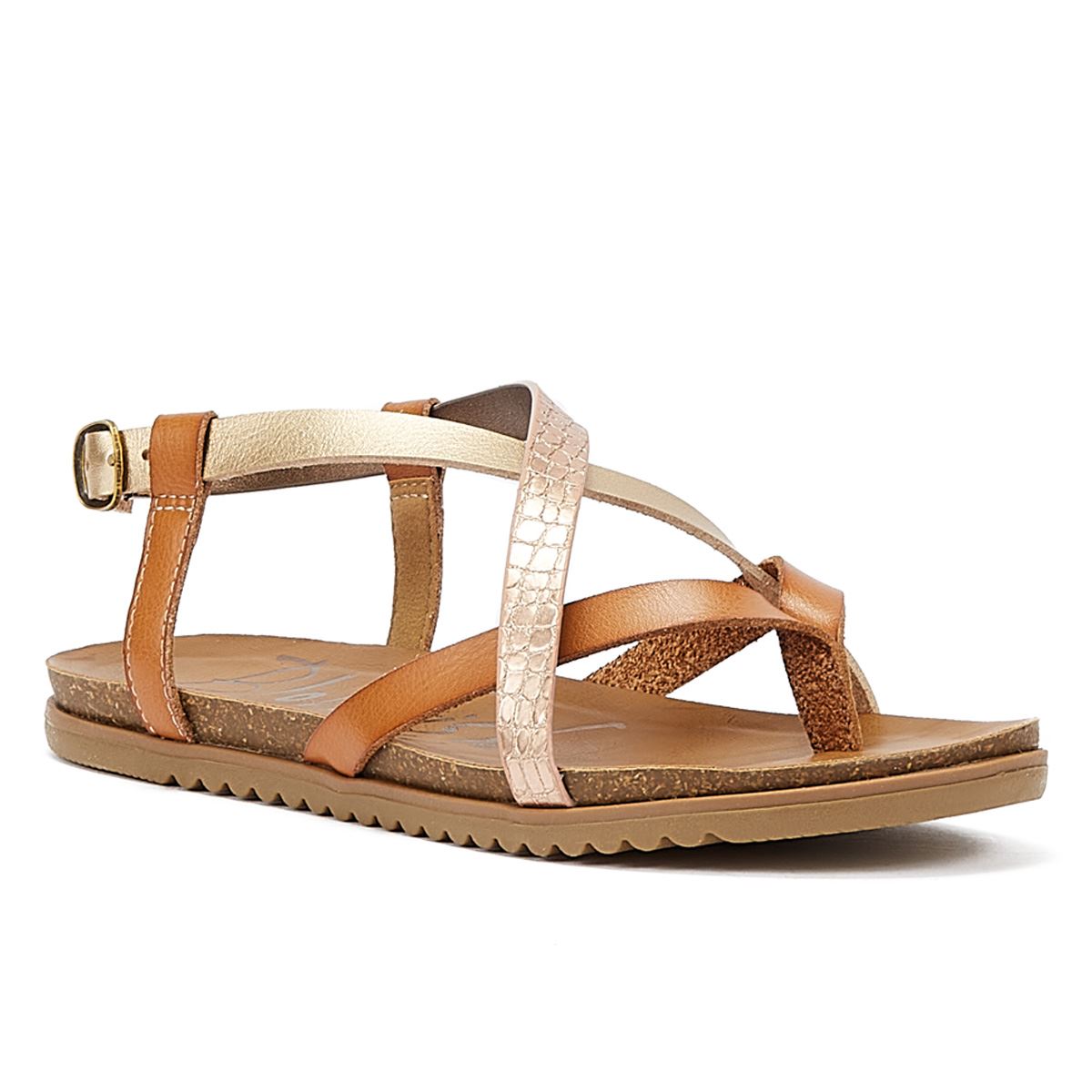 Blowfish Malibu Mirenda Honey Multi Strap Women's Beige Sandale