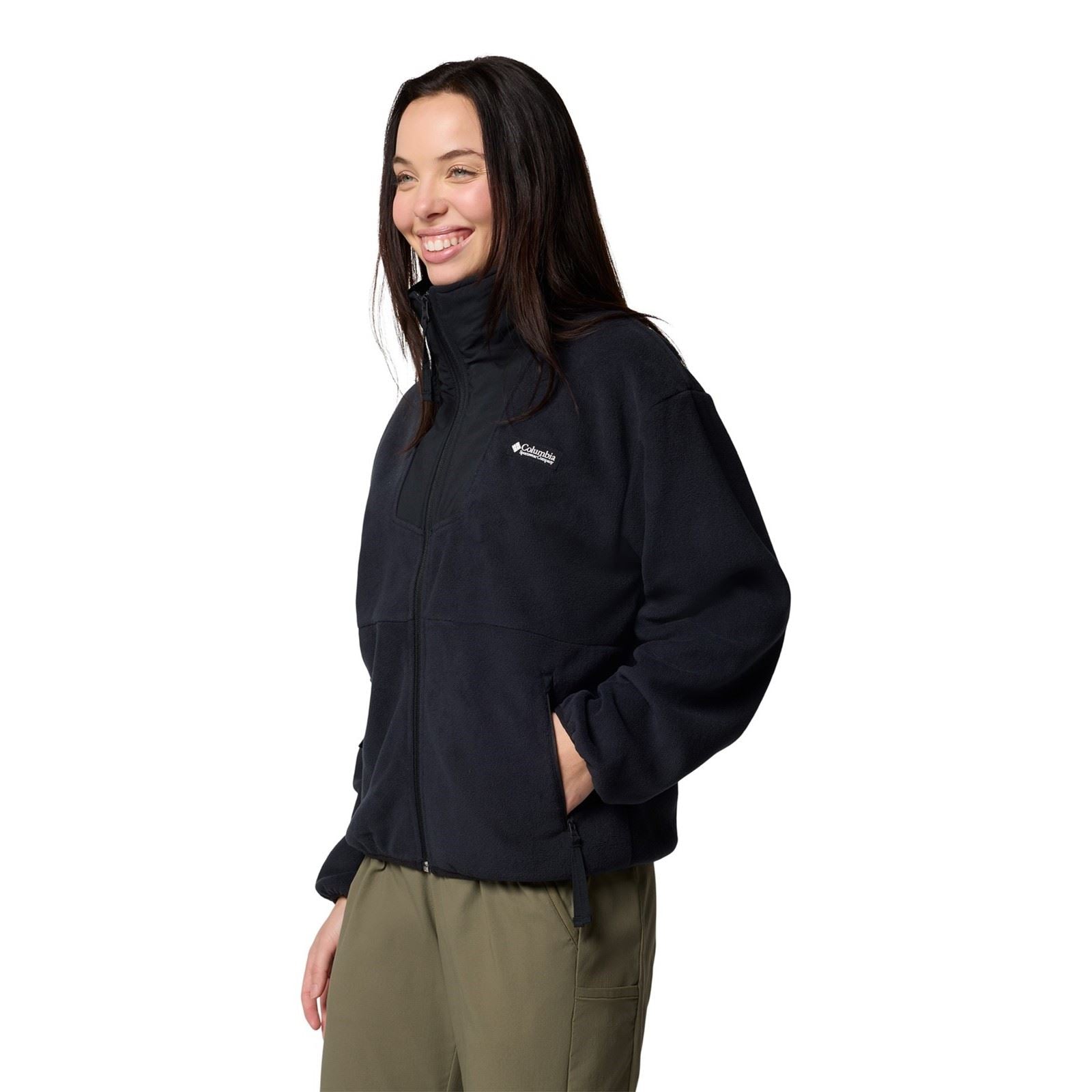 Columbia Sequoia Grove Full Zip Damen Schwarze Fleecejacken