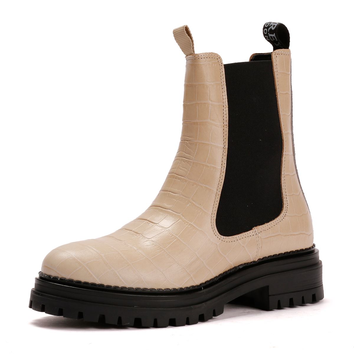 Osprey London The Huckleberry Leder Damen Weiße Stiefel