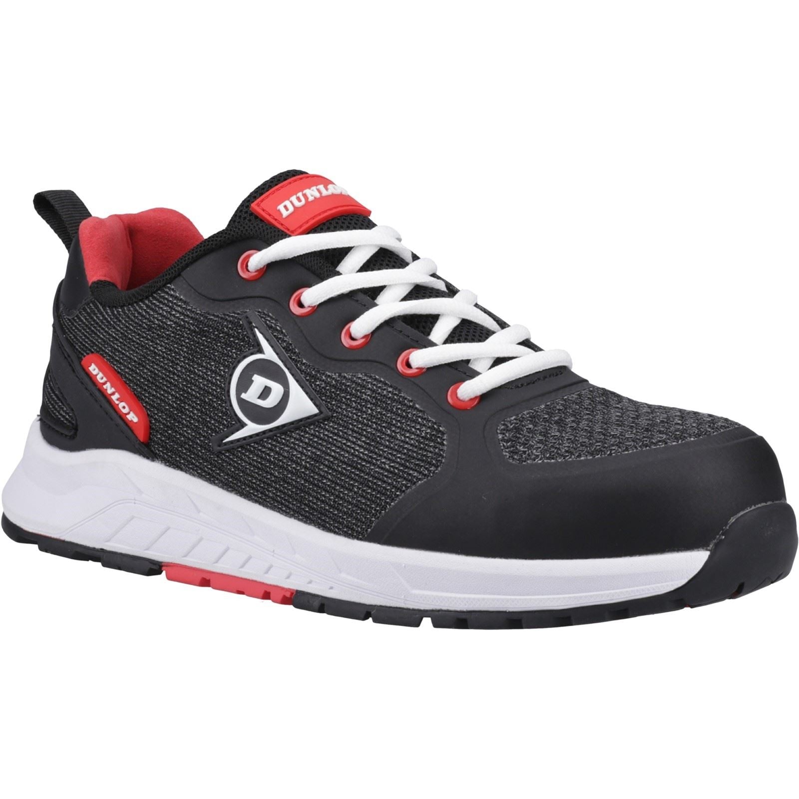 Dunlop T-Max Textile Herren Schwarz/Rot Sicherheitssneaker