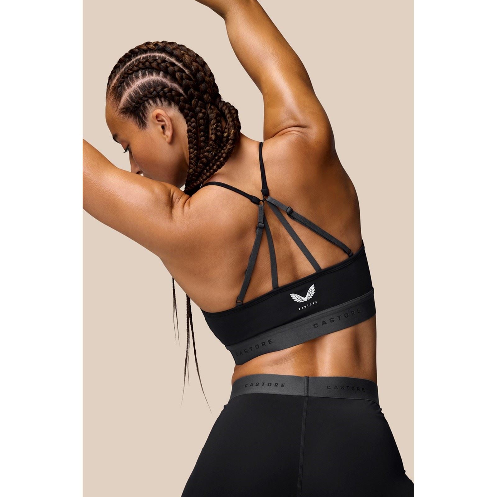 Castore Low Support Sports Bra Polyester Damen Schwarze Farber Sport-Bh