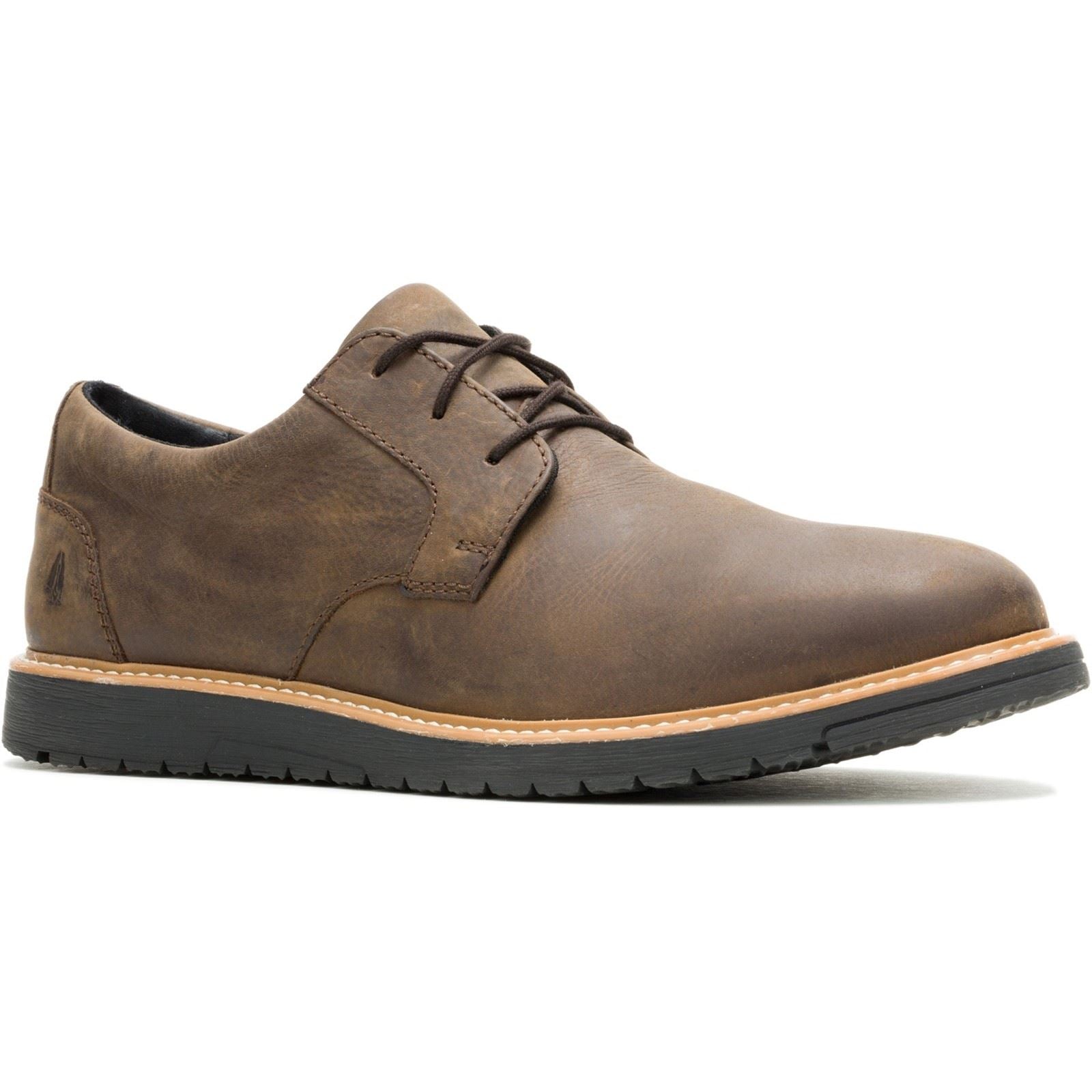 Hush Puppies JENSON MUDDY RIVER Herren Oxford Schuhe Aus Braunem Leder