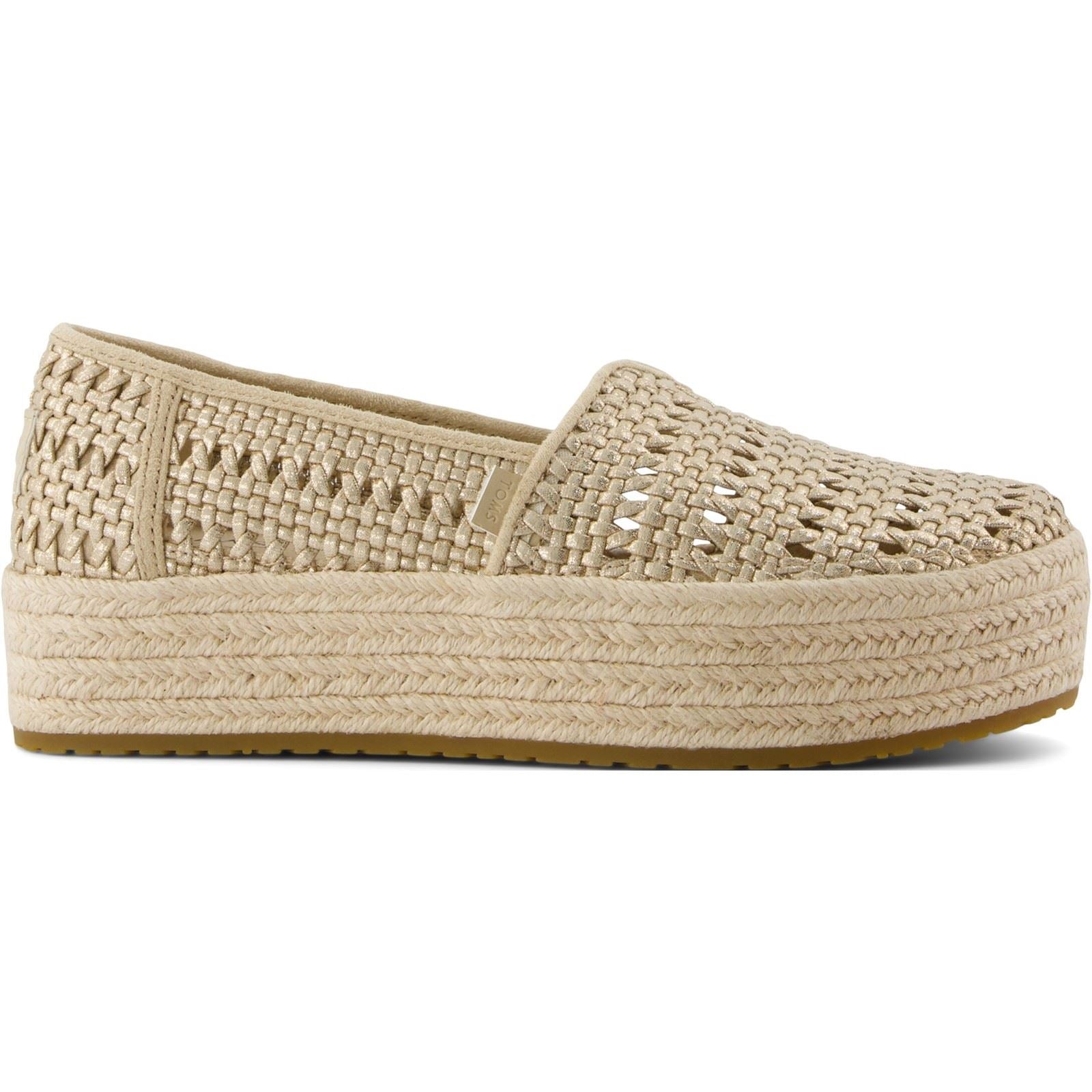 TOMS Valencia Textil Damen Champagner Espadrilles
