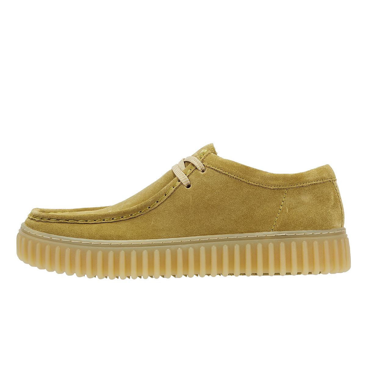 Clarks Main Torhill Lo Herren Wildlederschuhe In Hellem Oliv, Zum Schnüren