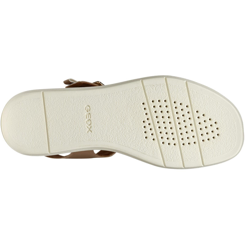 Geox D CAMALEI Synthetische Polyurethan Damen Caramel Sandalen