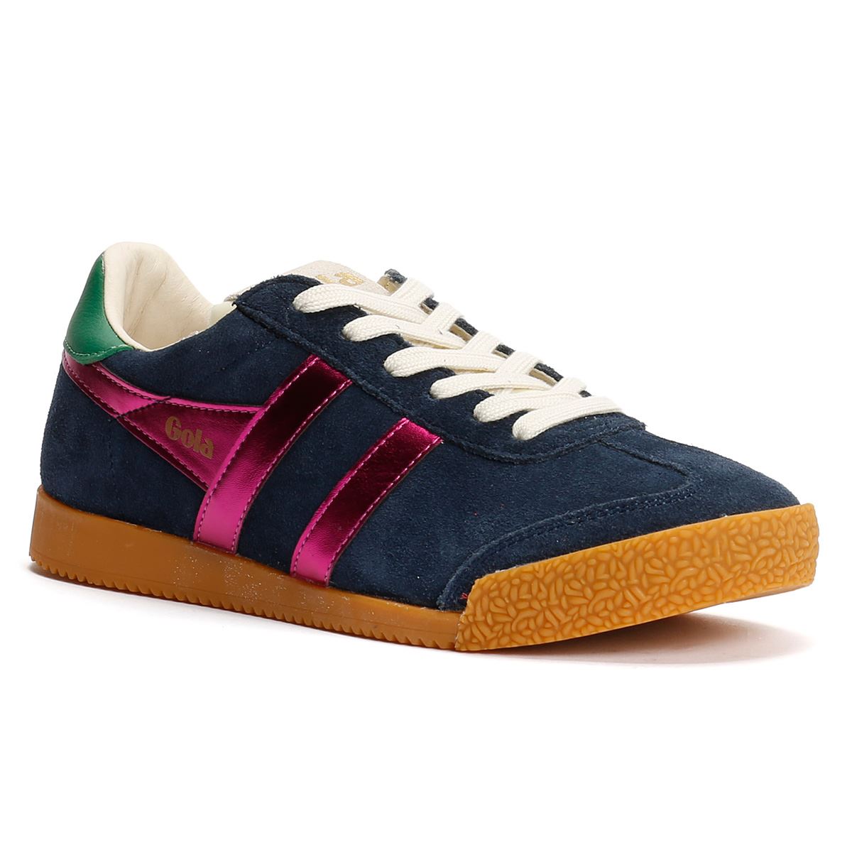 Gola Elan Glitz Wildleder Damen Blaue Sneaker