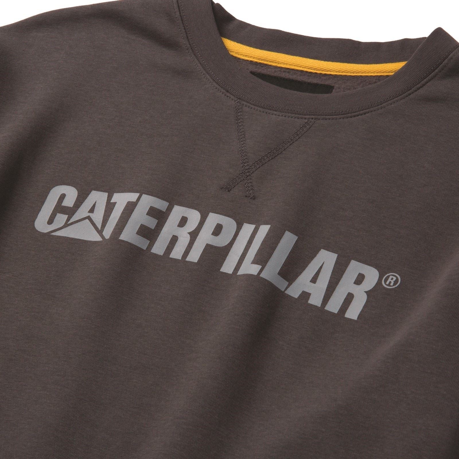 Caterpillar Midweight Crewneck Baumwoll Herren Grauer Pullover