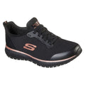 Skechers Workwear Squad SR Textil Damen Schwarz/Roségold Sicherheits Sneaker
