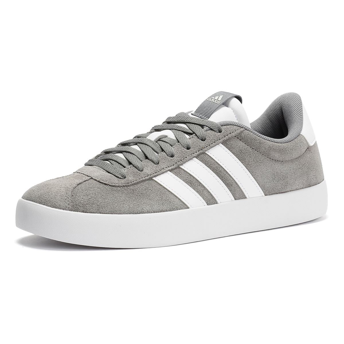 Adidas VL Court 3.0 Leder Herren Graue Turnschuhe