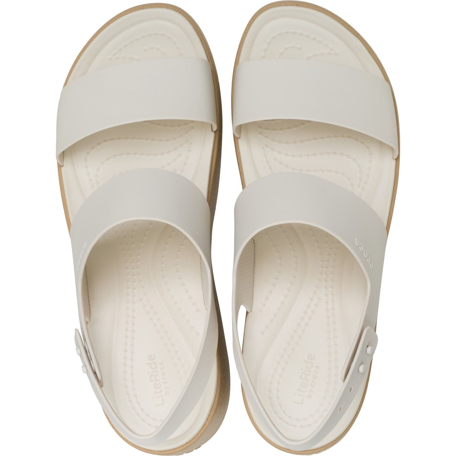 Crocs Brooklyn Sky Eva Damen Frappe/Cashew Sandalen