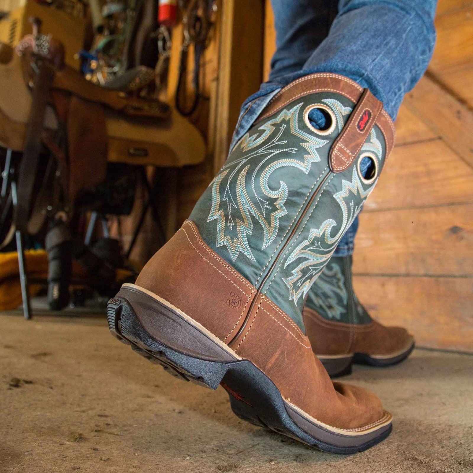 Durango Rebel Herrenstiefel Aus Leder Saddlehorn/Clover