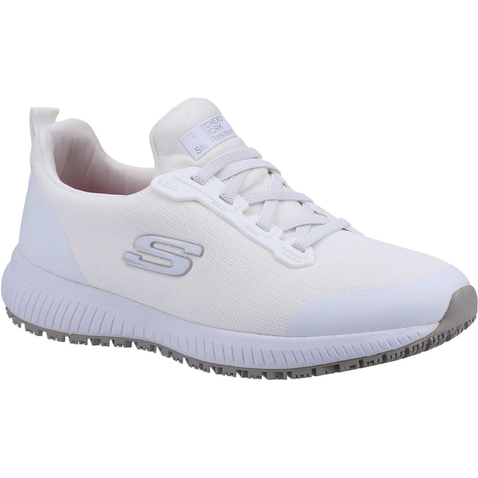 Skechers Workwear Squad SR Textile Damen Weiße Sicherheitssneaker