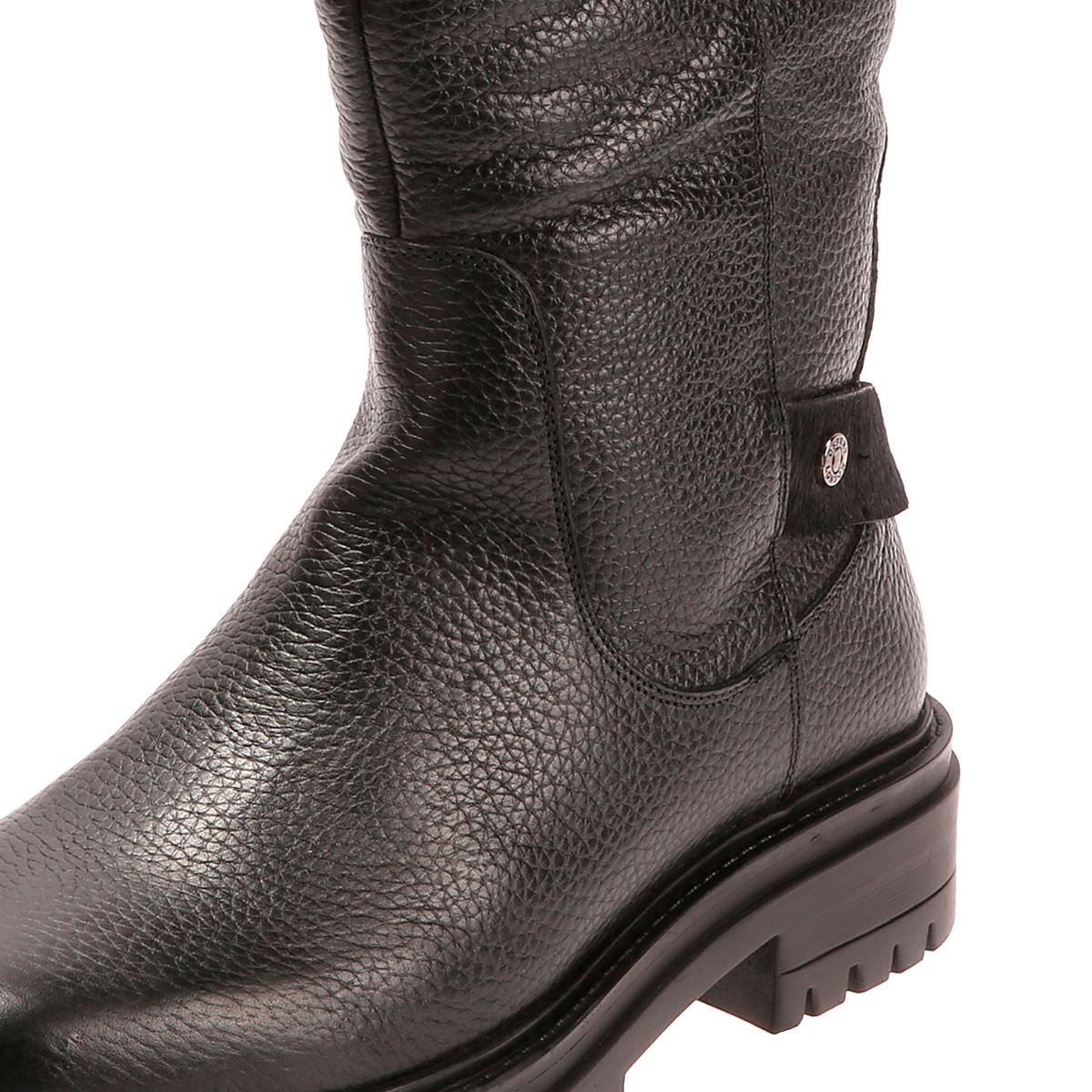 Osprey London The Gabarron Leder Damen Schwarze Stiefel