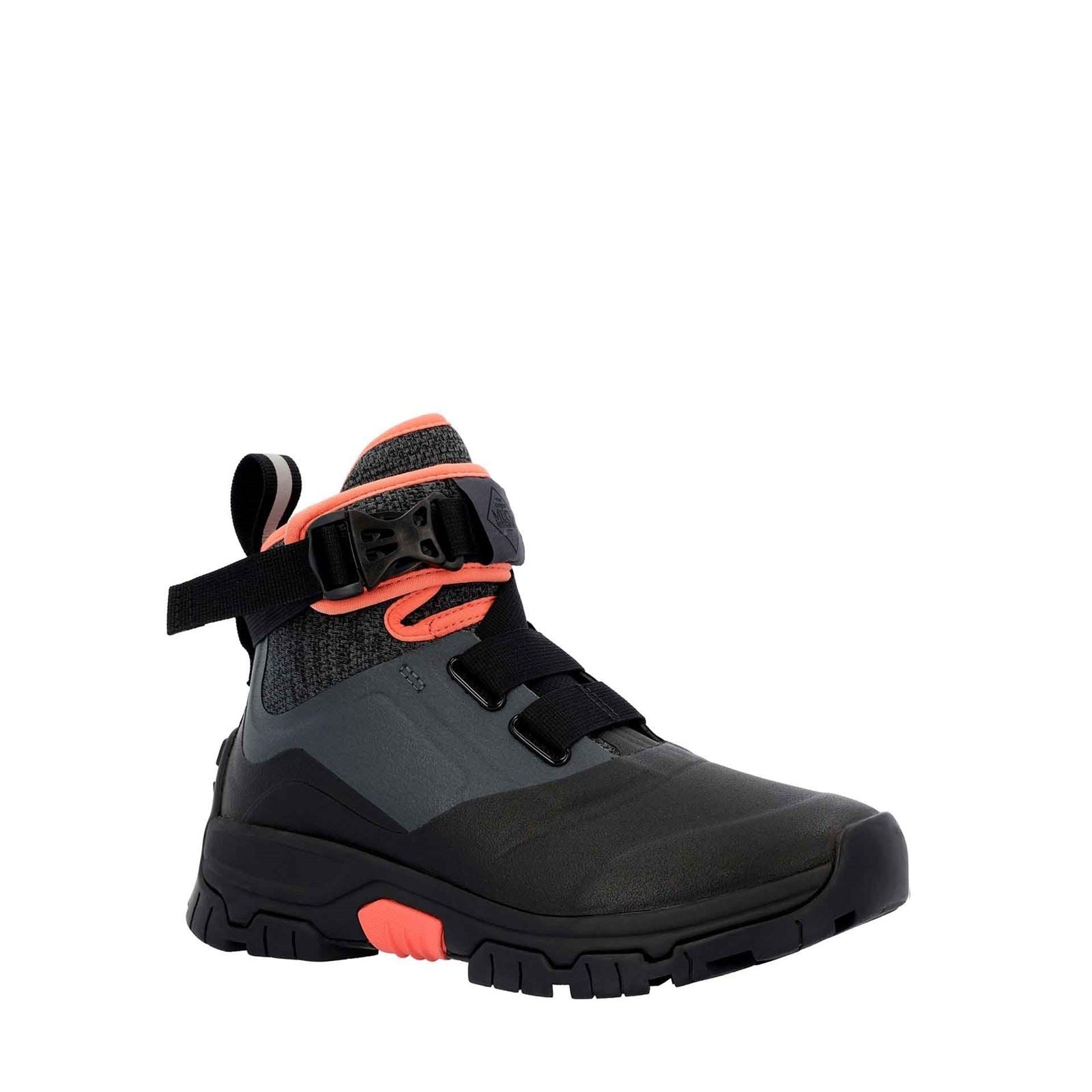 Muck Boots Apex Pac Gummischwarze/Dunkle Schatten-Gummistiefel