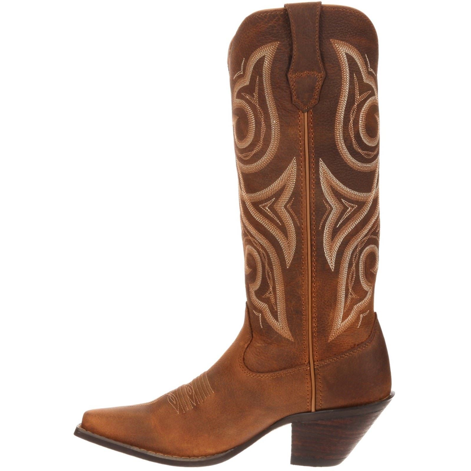 Durango Crush Damenstiefel Aus Cognacfarbenem Leder Im Used Look