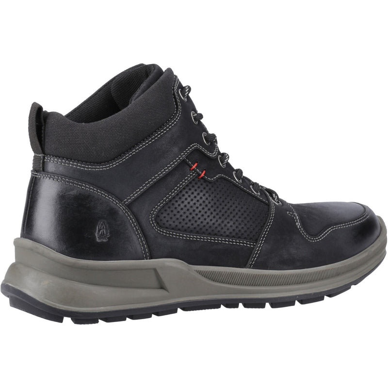 Hush Puppies Arnie Leder Herren Schwarze Stiefel