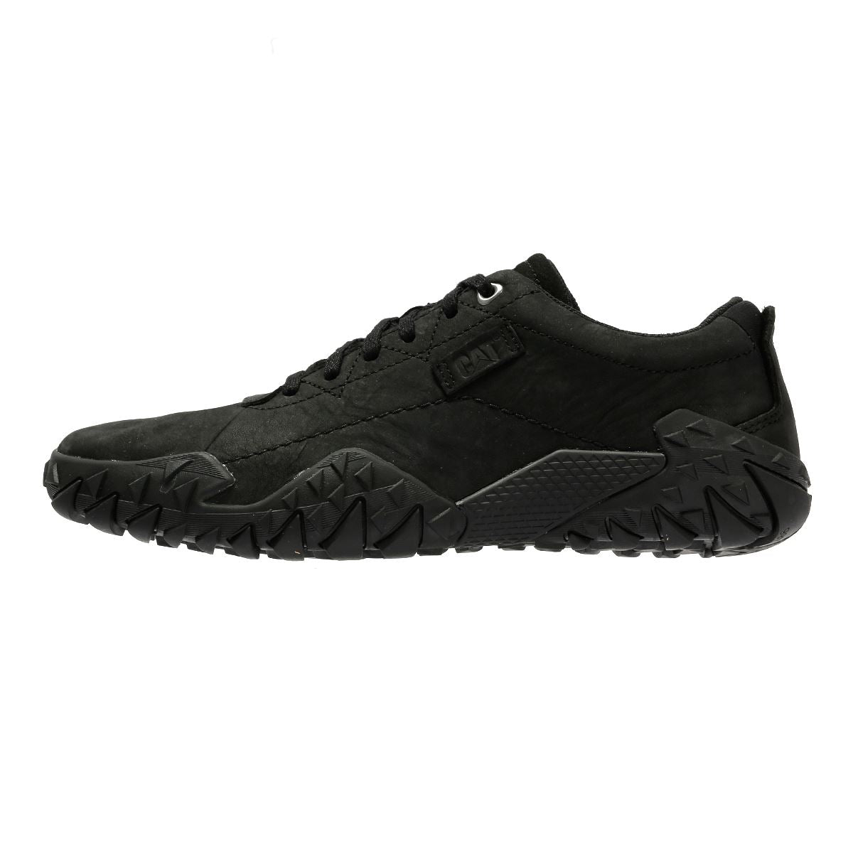 Caterpillar Gridlock Lo Tumbled Nubuck Herren Schwarze Schnürschuhe