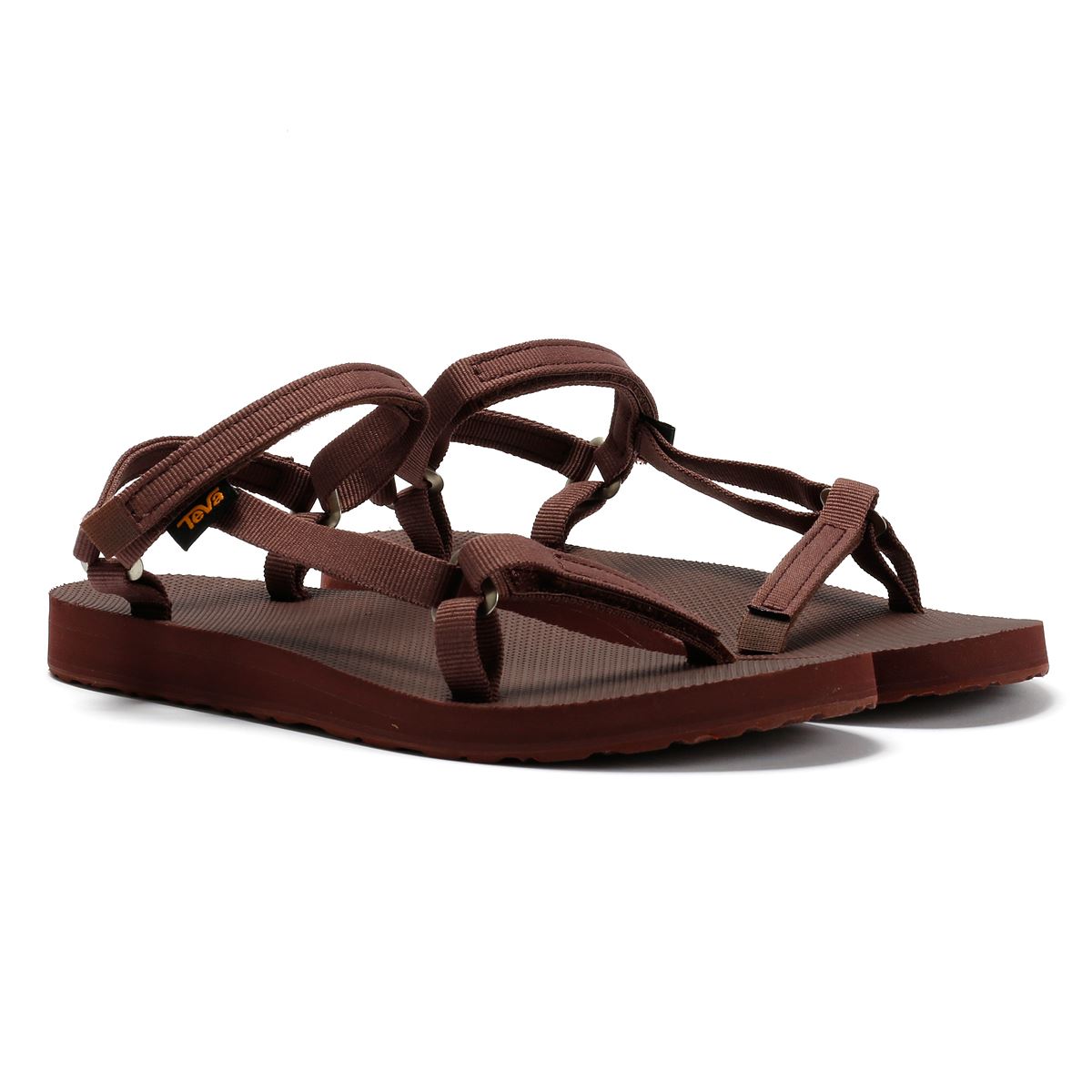 Teva Original Universal Slim Damen Rote Sandalen