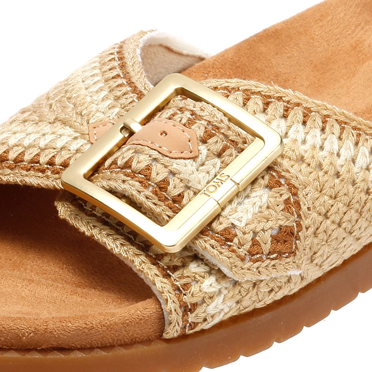 TOMS Marin Slide Textile Damen Sandalen In Beige
