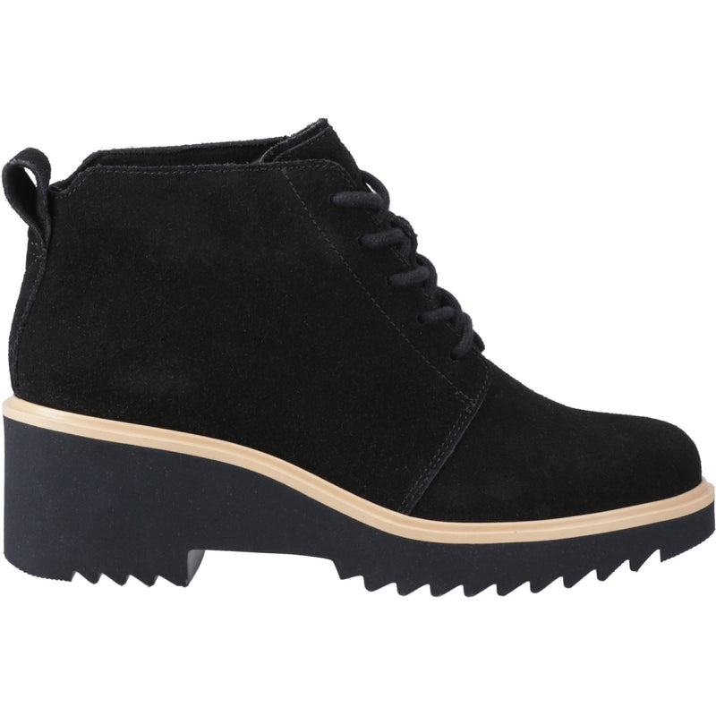 TOMS Maude Leder Damen Schwarze Stiefel