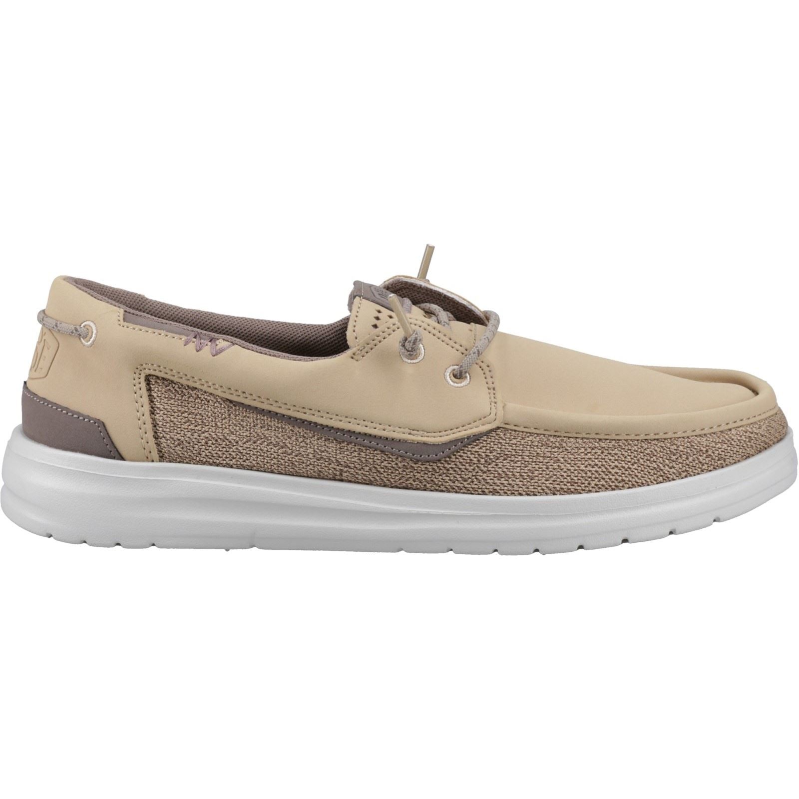 HEYDUDE Welsh Grip Classic Mesh Baumwollmischung Herren Incense/Morel Braun Bootsschuhe