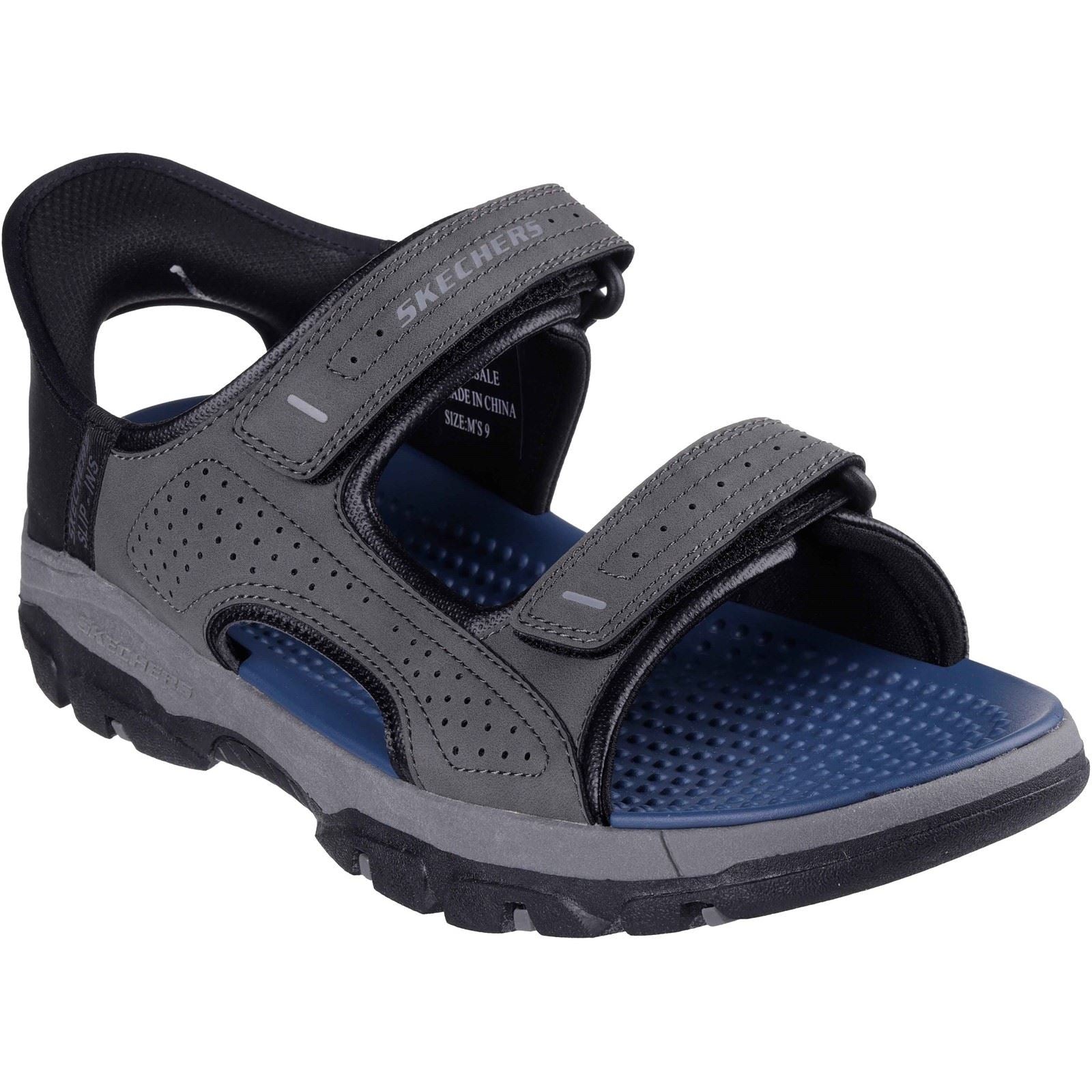 Skechers Tresmen - Reece Polyurethan Herren-Kohle-Sandalen