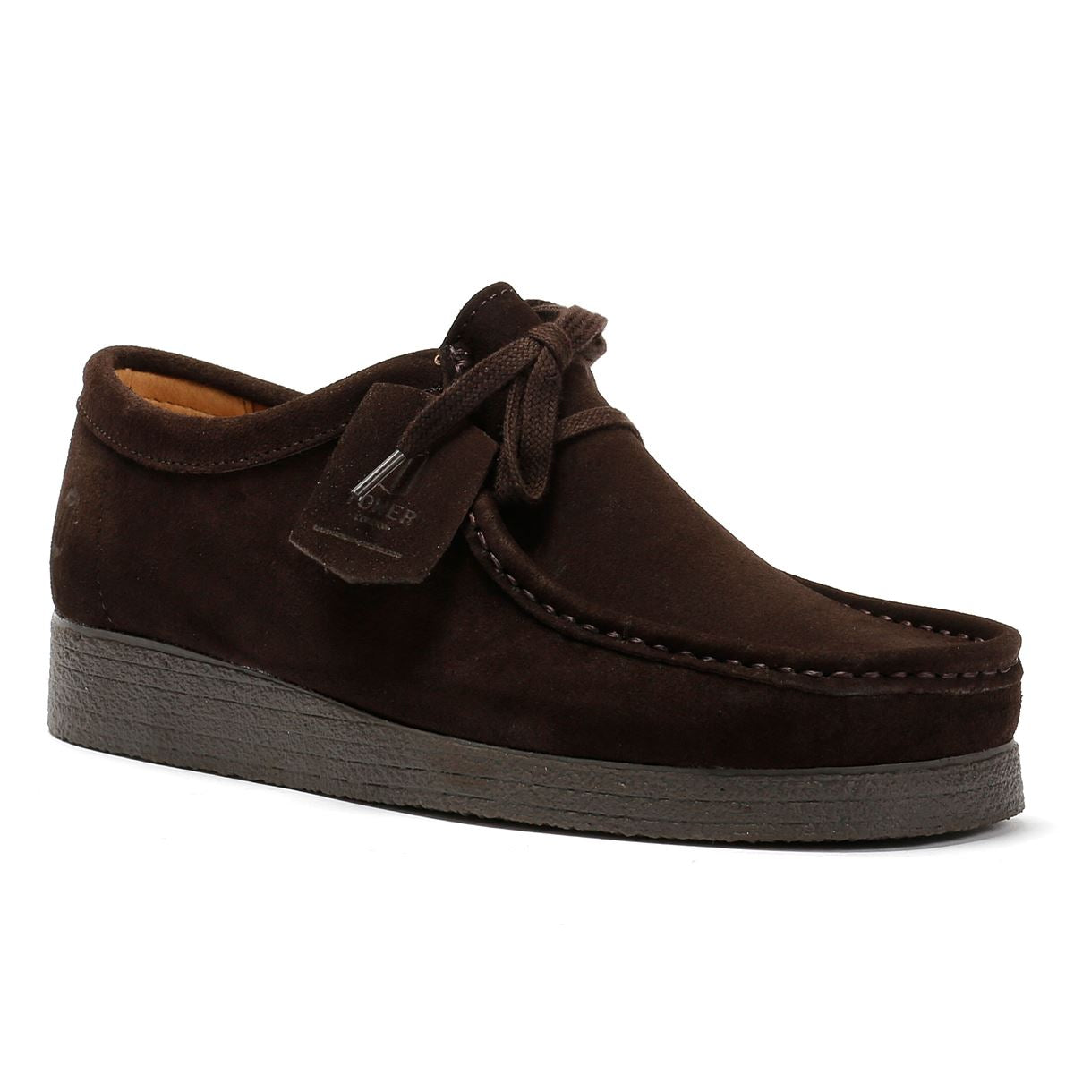 Tower Footwear Apache Wildleder Herren Braune Schnürschuhe