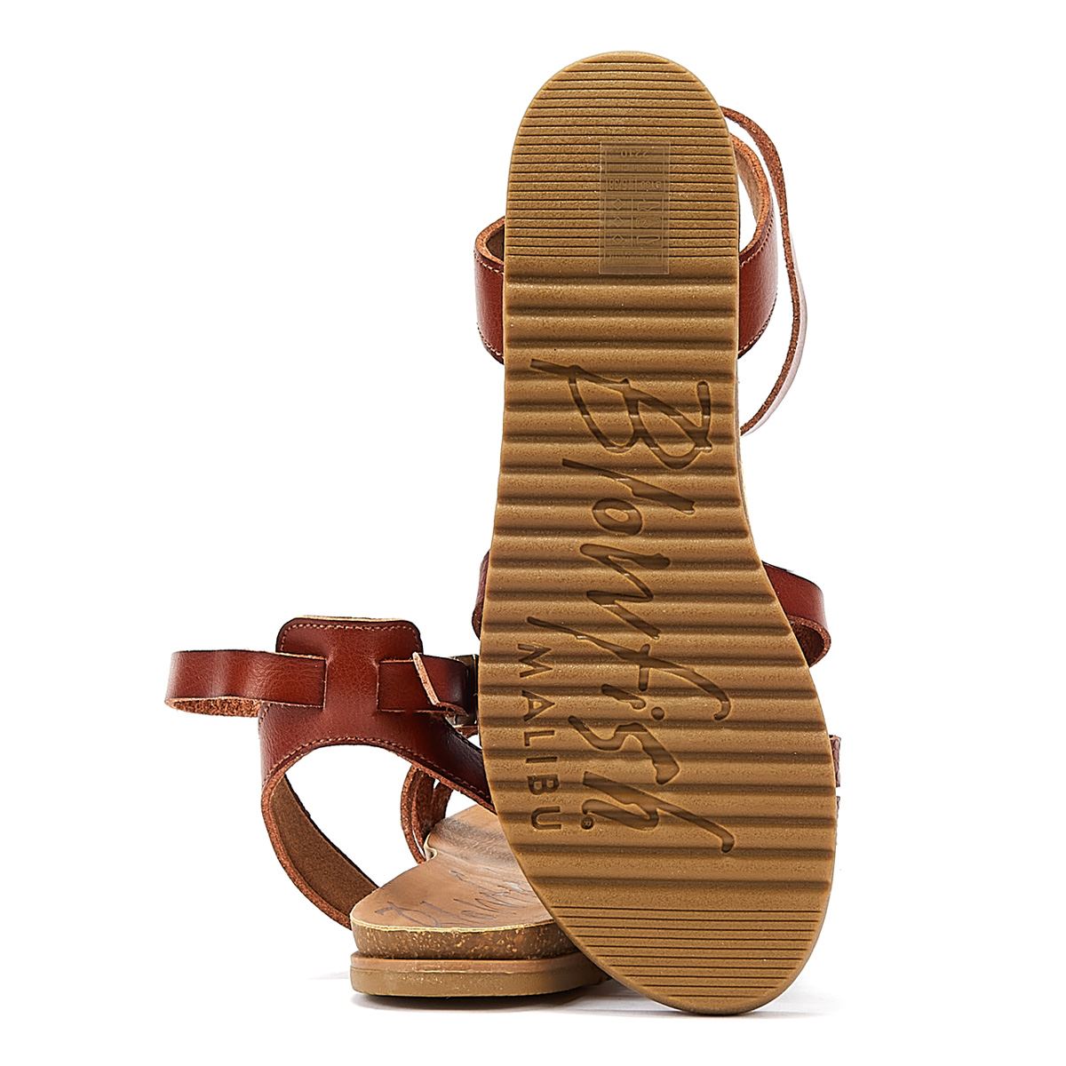 Blowfish Malibu Maylie Holz Dyecut Damen Sandale Braun