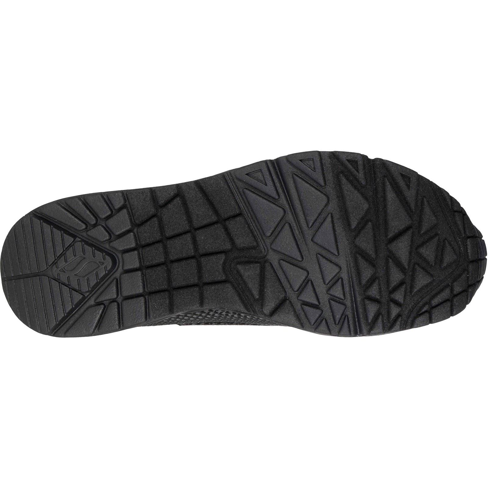 Skechers UNO - Shiny Scale Polyurethan Damen Schwarze Sneakers