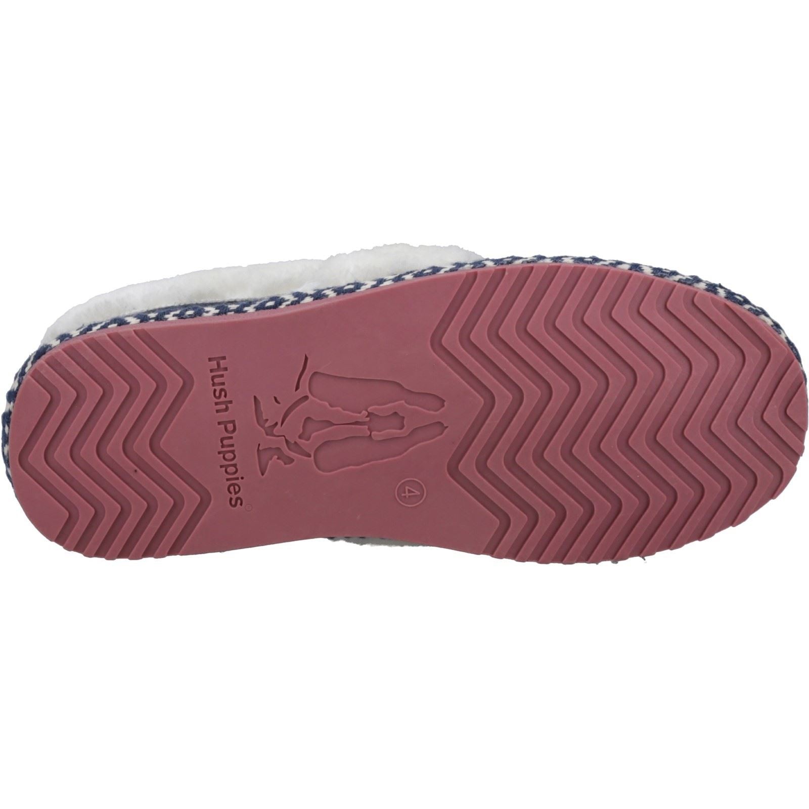 Hush Puppies Ariel Wildleder Damen Hausschuhe In Marineblau