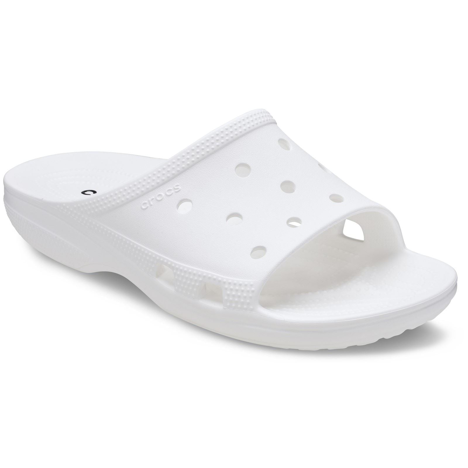 Crocs Classic Slide Thermoplastische Damenweiße Pantoletten