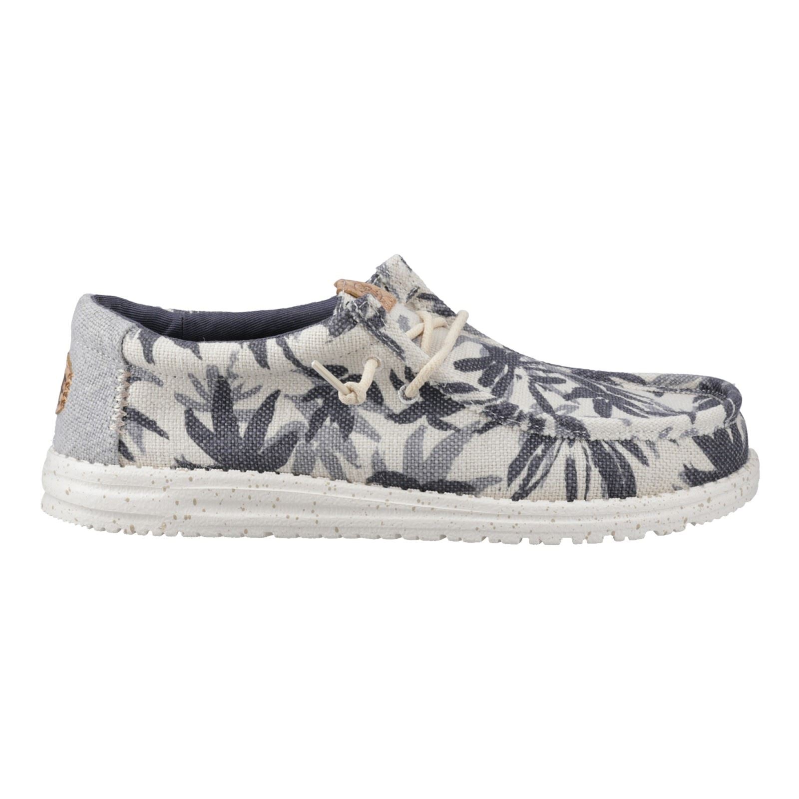 HEYDUDE Wally Palm Jute Jute Herren Egret/Cloud Blue Mokassin Schuhe